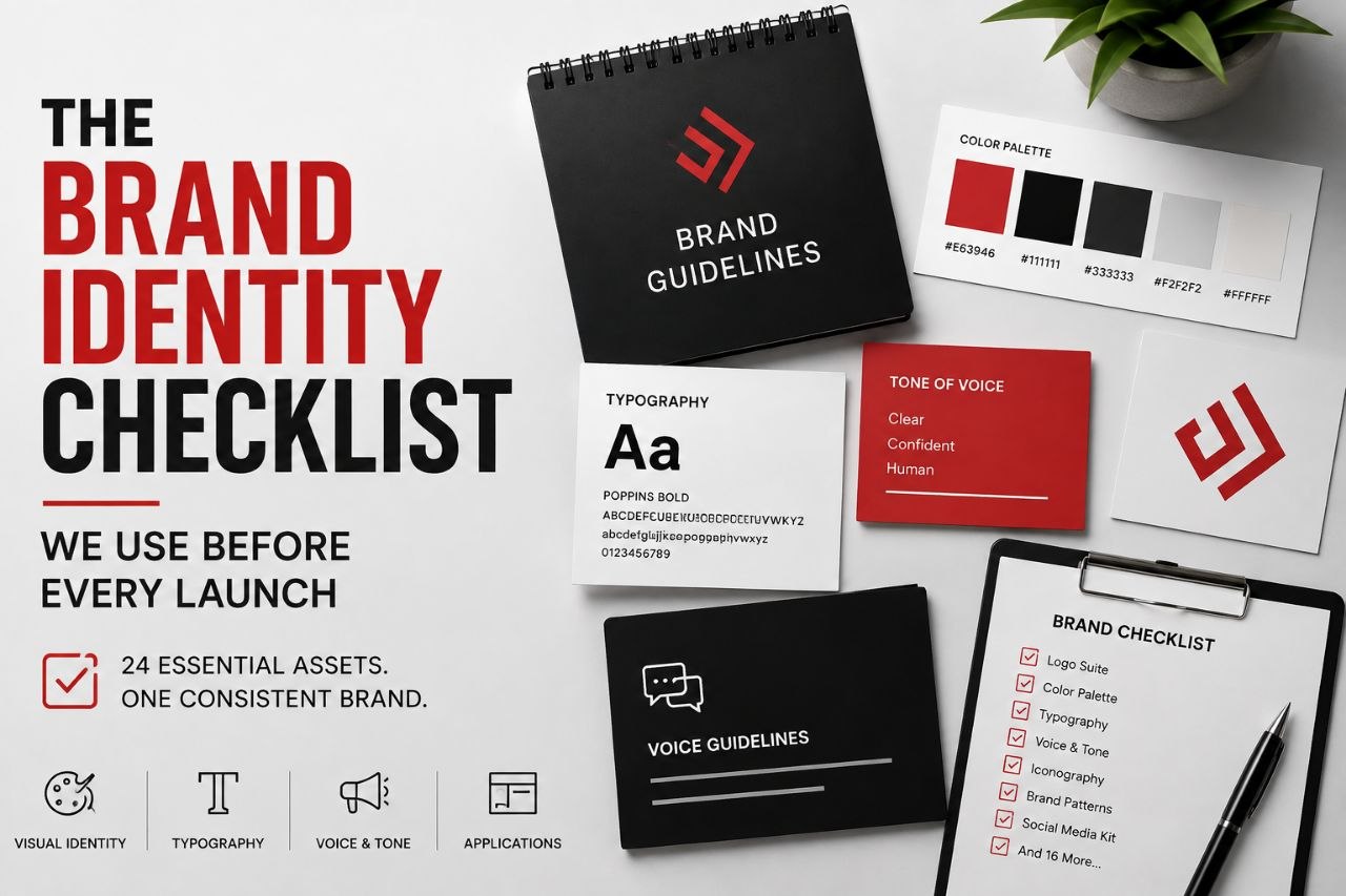 The brand identity checklist we use before every launch